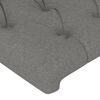vidaXL Têtes de lit 2 pcs Gris foncé 80x7x78/88 cm Tissu