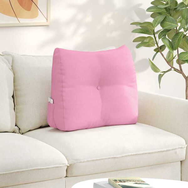 vidaXL Coussin de Dos Rose 60 x 24 x 50 cm tissu