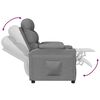 vidaXL Fauteuil inclinable Gris clair Tissu