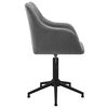 vidaXL Chaise pivotante de bureau Gris clair Tissu