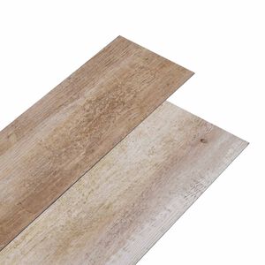 vidaXL Planches de sol en PVC autocollantes Bois lav&eacute; 30,5 x 61 cm