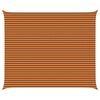 vidaXL Voile d'ombre Orange et marron 6 x 5 m 100 % polyester Oxford