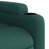 vidaXL Fauteuil inclinable vert fonc&eacute; tissu