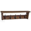 vidaXL Cintre Marron 50 x 10 x 14 cm Bois de Mahogany Massif