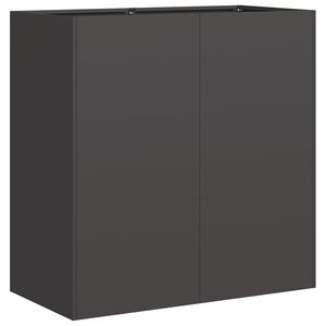 vidaXL Jardini&egrave;re noir 80x40x80 cm acier lamin&eacute; &agrave; froid