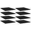 vidaXL Panneaux de biblioth&egrave;que 8 pcs Noir 40x50x1,5 cm Agglom&eacute;r&eacute;