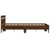 vidaXL Cadre de lit sans matelas ch&ecirc;ne marron 120x200 cm