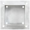 vidaXL Ancres de poteau 4 pcs M&eacute;tal galvanis&eacute; 121 mm