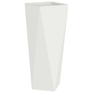 vidaXL Jardini&egrave;re Blanc 30 x 30 x 75 cm Acier