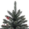 vidaXL Sapin de No&euml;l artificiel Vert 210 cm PVC, plastique et acier
