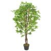 vidaXL Plante artificielle d'&eacute;rable avec pot Vert 120 cm