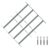 vidaXL Grille de s&eacute;curit&eacute; pour fen&ecirc;tres avec 4 barres crois&eacute;es 3 pc