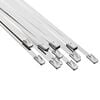 vidaXL Attache de c&acirc;ble 12 pc 4,6 x 300 mm Argent&eacute;