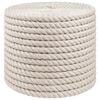 vidaXL Corde en Jute 10 mm Blanc Jute 100% Tossa