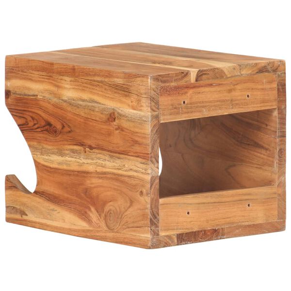 vidaXL Support mural de v&eacute;los 35x25x25 cm Bois d'acacia massif