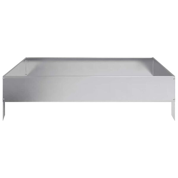 vidaXL Lit sur&eacute;lev&eacute; de jardin 100x100x26 cm acier inoxydable