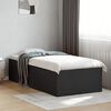 vidaXL Cadre de lit sans matelas noir 90x190 cm
