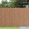 vidaXL Clôture en brande Marron 400 x 150 cm Bois de brosse