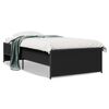 vidaXL Cadre de lit sans matelas noir 90x190 cm