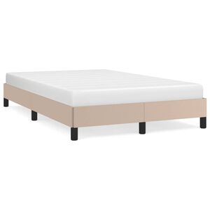 vidaXL Cadre de lit sans matelas cappuccino 120x200 cm similicuir