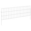 vidaXL Cl&ocirc;ture de jardin avec piquets 24 pcs 95 x 30 cm Mesh Argent&eacute;