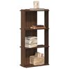 vidaXL Biblioth&egrave;que 3 niveaux ch&ecirc;ne marron 60x30x120cm bois ing&eacute;nierie