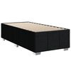 vidaXL Sommier &agrave; lattes de lit avec matelas Noir 90x190 cm Tissu