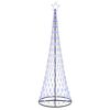 vidaXL Arbre de No&euml;l LED Bleu 300 cm M&eacute;tal