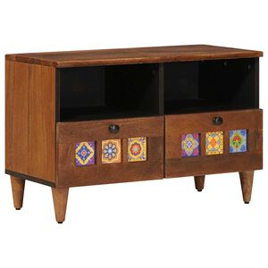 vidaXL Table basse Marron 80 x 54 x 40 cm Bois de mangue massif