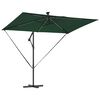 vidaXL Parasol banane à mât déporté Vert 294 x 200 x 254 cm
