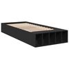 vidaXL Cadre de lit sans matelas noir 90x200 cm