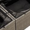 vidaXL Salon de jardin 6 pcs avec coussins gris r&eacute;sine tress&eacute;e