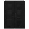 vidaXL Armoire murale suspendue Montage mural Noir 69,5 x 34 x 90 cm
