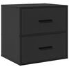 vidaXL Tables de chevet murales 2 pcs noir 40x31x39,5 cm