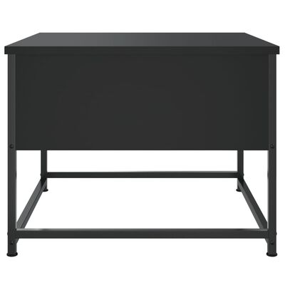 vidaXL Table basse noir 51x51x40 cm bois d'ingénierie
