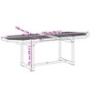 vidaXL Ensemble à Manger de jardin 7pcs bois d'acacia solide textilène