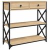 vidaXL Table console ch&ecirc;ne sonoma 75x28x75 cm bois d'ing&eacute;nierie