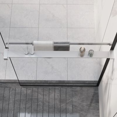 vidaXL Étagère de douche paroi de douche à l'italienne Chromé 80 cm