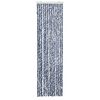 vidaXL Moustiquaire Bleu blanc et argenté 56x185 cm Chenille