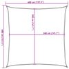 vidaXL Voile d'ombrage 160 g/m&sup2; Cr&egrave;me 4x4 m PEHD