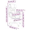 vidaXL Fauteuil de massage inclinable de bureau Blanc Similicuir