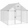 vidaXL Cage pour oiseaux Argent&eacute; 181,5 x 221 x 173,5 cm