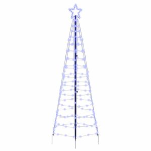 vidaXL Arbre de No&euml;l LED EKENAS 250 cm 390 LED Bleu Acier Bleu