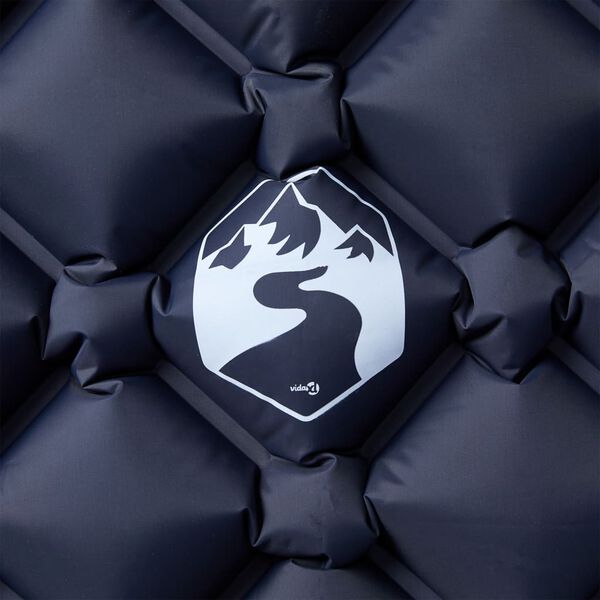 vidaXL Matelas de camping gonflable 1 personne gris 190x58x6 cm