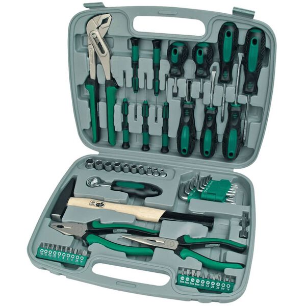 Br&uuml;der Mannesmann Ensemble d'outils 57 pcs Vert 29057