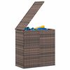 vidaXL Boîte à coussins de jardin Résine tressée 100x49x103,5cm Marron