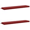 vidaXL Coussins de Banc SOEST 2 pc 100 % polyester Bordeaux