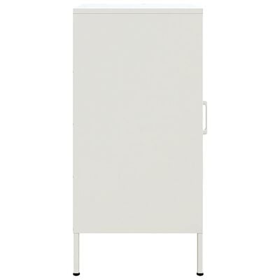 vidaXL Buffet blanc 36x39x79 cm acier