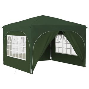 vidaXL Tente de f&ecirc;te pop-up 290 x 290 x 245 cm Vert
