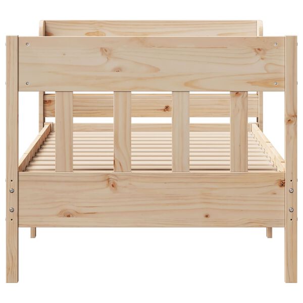 vidaXL Cadre de lit sans matelas 100x200 cm bois massif de pin